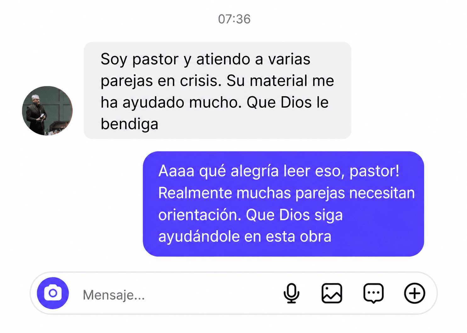 Testimonio: pastor que atiende parejas en crisis