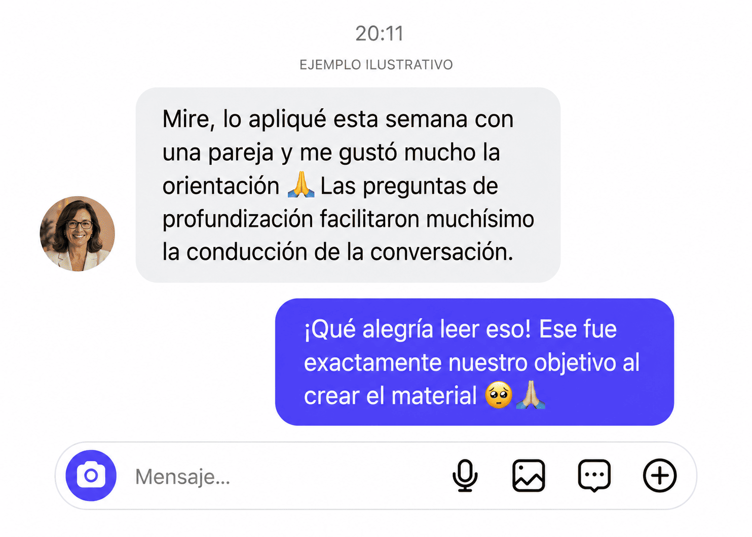Testimonio: las preguntas de profundización facilitaron la conversación
